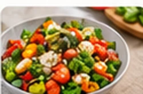 Ensalada saludable con vegetales frescos